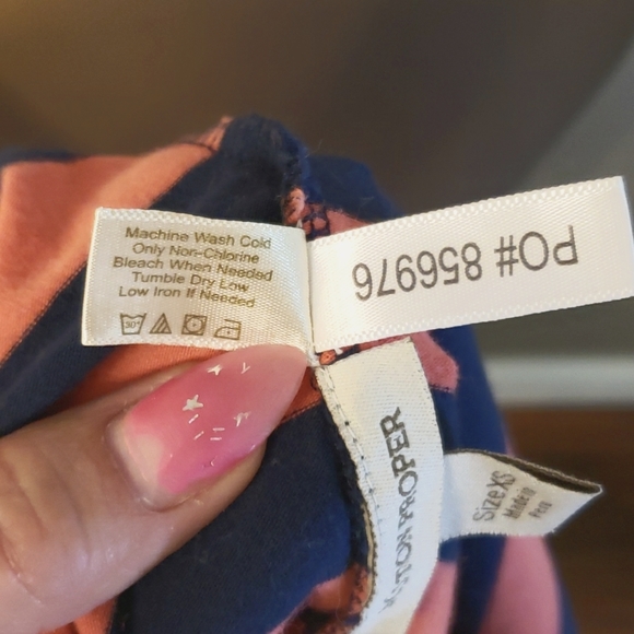 Boston Proper cotton tee scoop 3/4 sleeve XS - Picture 6 of 6